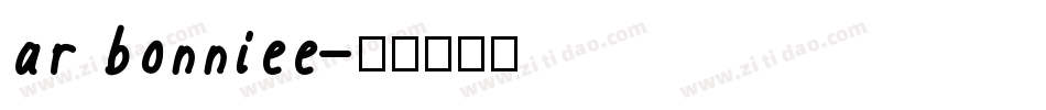 ar bonniee字体转换